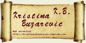 Kristina Buzarević vizit kartica